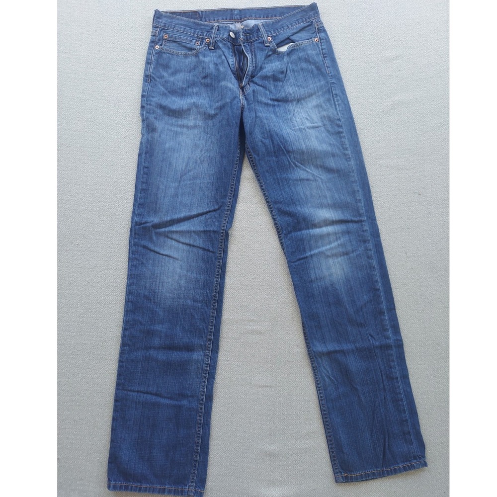 Levi's Jeans Mens 34x36 Blue 514 Straight Fit Denim Classic 5-Pocket 00514-0541